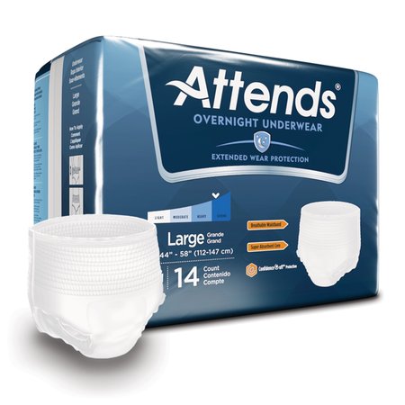 ATTENDS Attends Disposable Underwear Large, PK 14 APPNT30